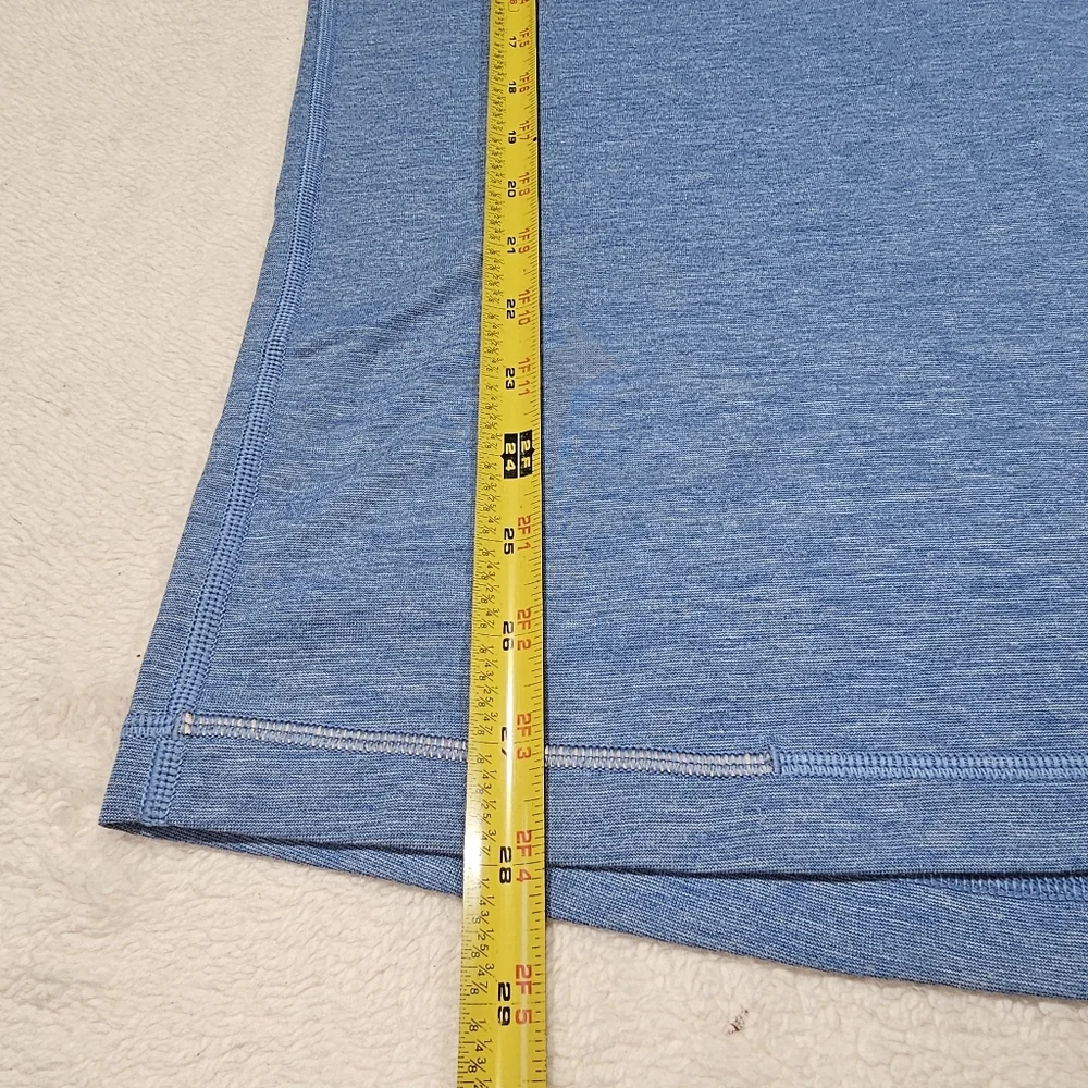 Lululemon Evolution Soft Short Sleeve Polo Shirt Blue - Picture 6 of 6